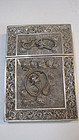 A Late 19th C. Chinese Silver Filigree Card Case