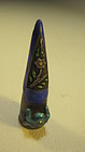 Old Chinese Silver Enamel Small Fingernail Guard