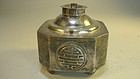 A Old Early 20th C. Chinese Silver Opium lamp Marked