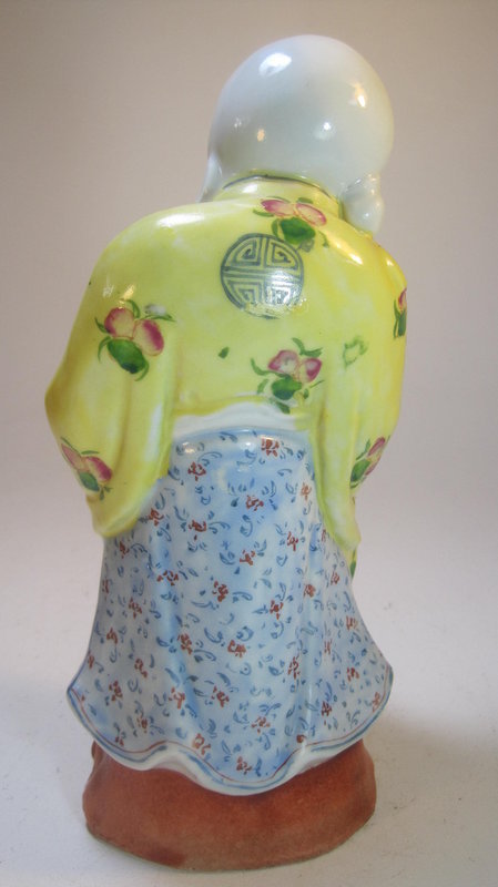 Early 20th C. Chinese Porcelain Famille Rose Buddha