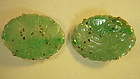 Early 20th C. Chinese Jadeite & 14K Gold Earrings