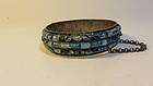 Early 20th C. Chinese Silver Enamel Bangle