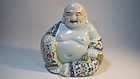 A Beautiful Old Chinese Famille Rose Porcelain Buddha