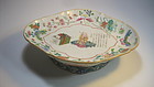 Late 19th C. Chinese Famille Rose Porcelain Dish Plate