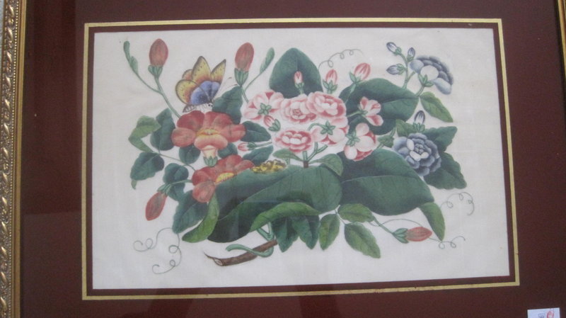 Two Of Beautiful 19th C. Chinese Watercolor Painting
