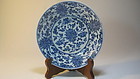 A Small 18th C. Chinese Qianlon Blue And White Dish