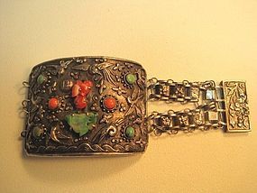 Beautiful Antique Chinese Export Silver Bracelet Marked