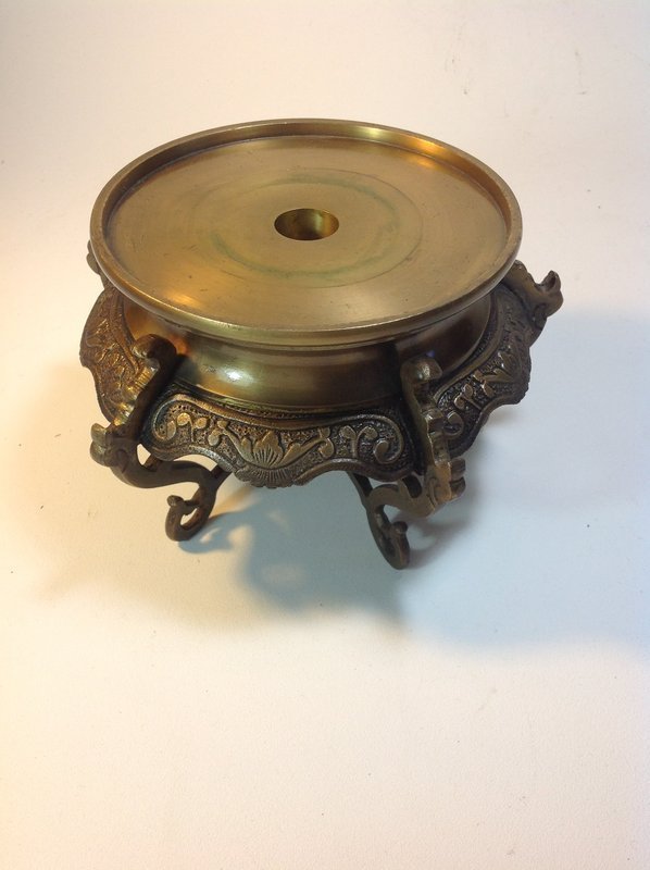 A Beautiful Early 20th C. Chinese Cast Bronze Stand