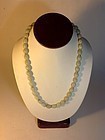 A Vintage Chinese Jadeite Beads Necklace 14K Clasp MK