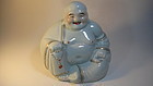 Early 20th C. Chinese White Porcelain Buddha Marked