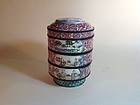 19th/20th C. Chinese Painted Canton Enamel Boxes