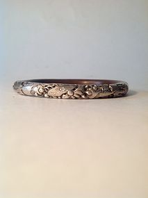 An Old Chinese Silver Rattan Bangle / Bracelet