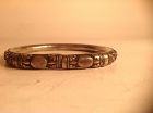 20th C. Chinese Antique Silver Hollowed Bangle
