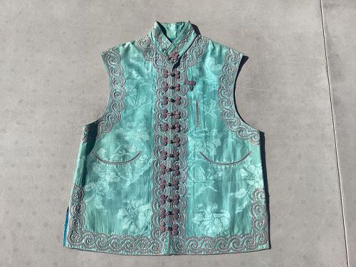 Beautiful 19th C. Chinese Woman’s Silk Vest Good Condition