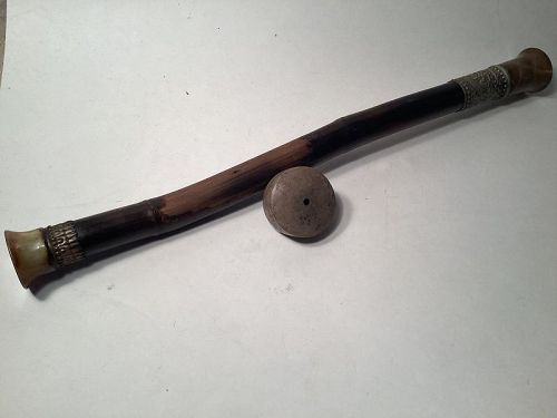 19th C. Chinese Bamboo Opium Pipe