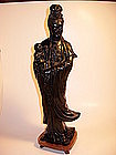 A Zitan Wood Guanyin