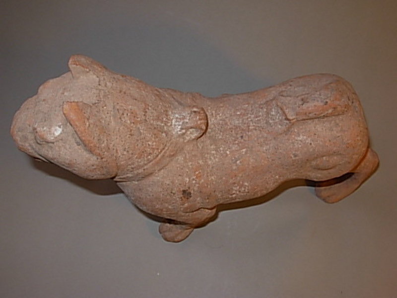 Beautiful Han Dynasty Tomb Pottery Standing Dog