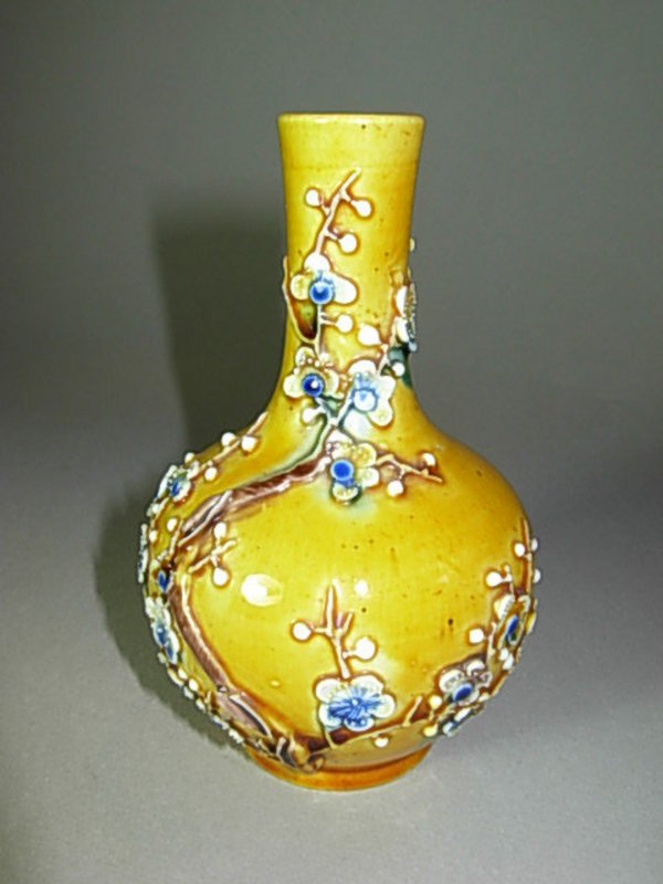 19th C. Chinese Small Sancai Pottery Vase