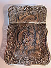 A Beautiful Chinese Silver Filigree Card Case