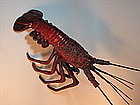 Early 20th C. Japanese Cast Iron Red Lobster