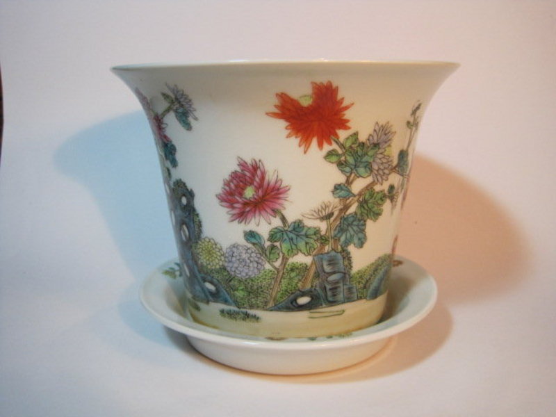 A 19/20th C. Chinese Famille Rose Planter Pot