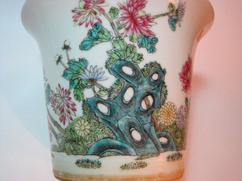 A 19/20th C. Chinese Famille Rose Planter Pot