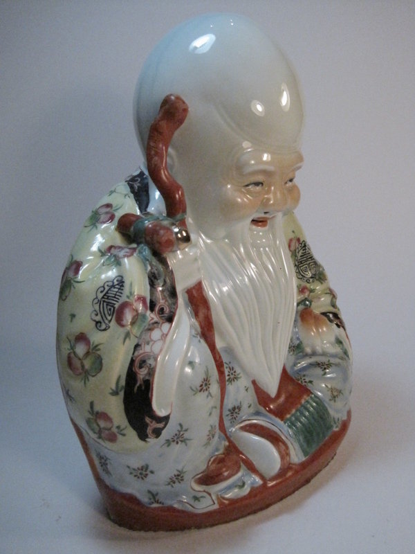 19th/20th C. Chinese Famille Rose Porcelain Buddha