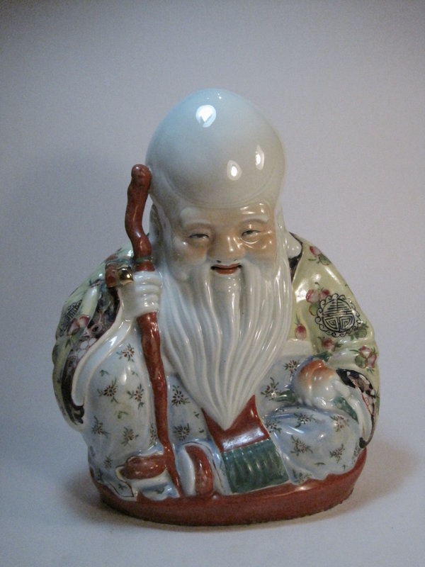 19th/20th C. Chinese Famille Rose Porcelain Buddha