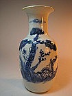 Early 18th C. Chinese Blue & White Porcelain Vase