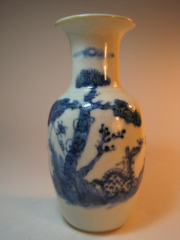 Early 18th C. Chinese Blue &amp; White Porcelain Vase