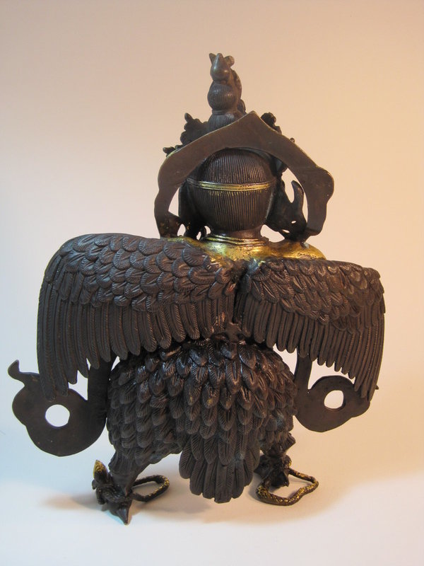 A Beautiful Asian Gilt Bronze Bird Garuda Buddha