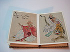 Early 20th C. Chinese Hand Painted Water Color Monks