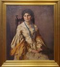 The Little Brunette is a Portrait Painting by Mary Rosamond Coolidge