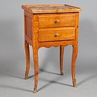 Louis XV Fruitwood Stand with Marble top Ca. 1770