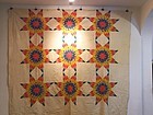 American Star Patterned Quilt Ca. 1840-60