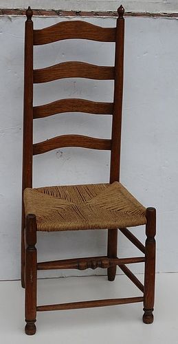 American Slat Back Side Chair, late 18th C.