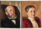 John Winthrop Andrews , American (1879-1964) Pair Portraits