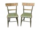 Pair of Federal Painted Fancy Chairs, Baltimore, circa 1835