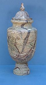 Figured Italian Marble Urn, 20th C.