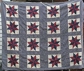 American Pieced Quilt Top, late 19th C.