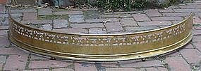 George III Brass Bow-Front Fender, circa 1800