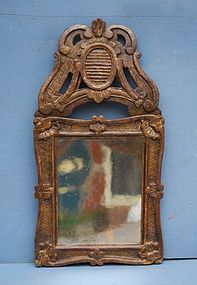 French Regence Giltwood Mirror, early 18th C.