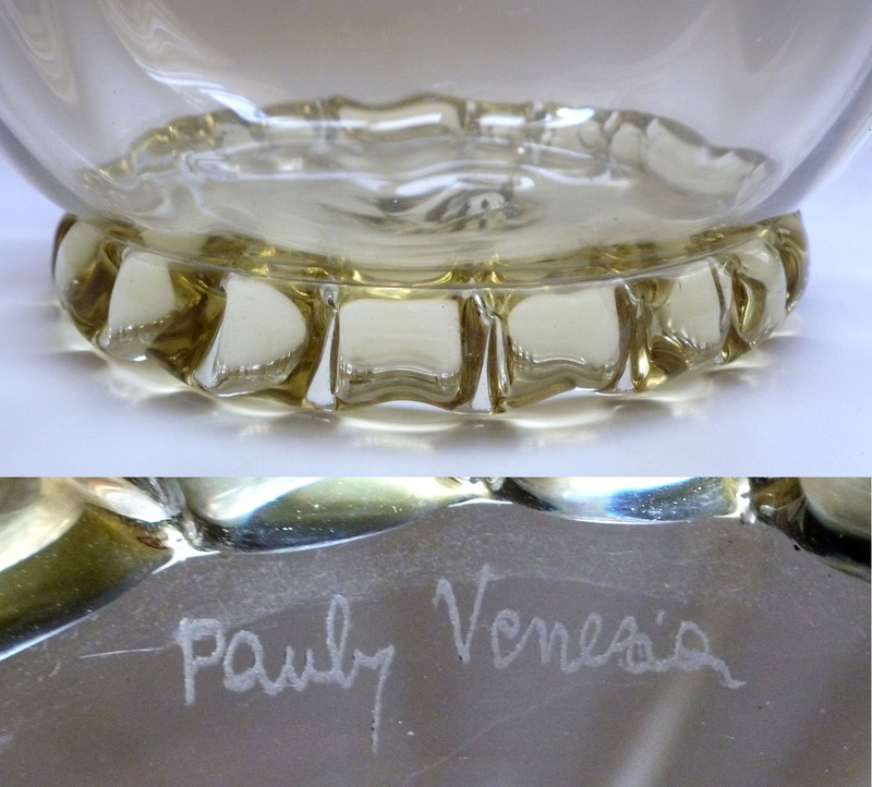 RARE Murano PAULY VENEZIA Signed Twisted Vase + 2 Vases