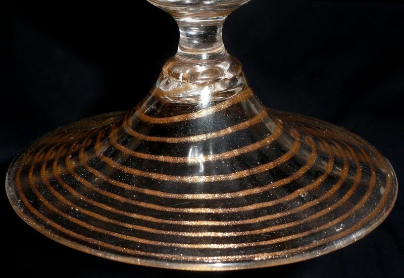 RARE Murano ERCOLE BAROVIER 1920s Aventurine GOLD Vase