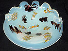 TOSO Murano ZANFIRICO Ribbons OPAL Scroll End Bowl