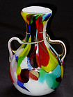 Venetian TOSO TWISTED Handles on Neck Vase