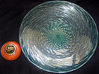 Murano BLUE IRIDESCENT Gold Flecks Center Bowl