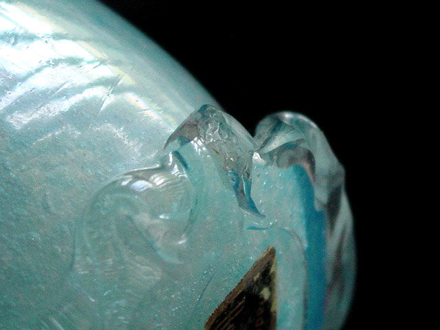 Murano MARTENS Blue PULEGOSO Iridescent Vase