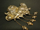 Antique Chinese gilt silver Qi Ling