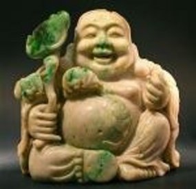 Jadeite Happy Buddha